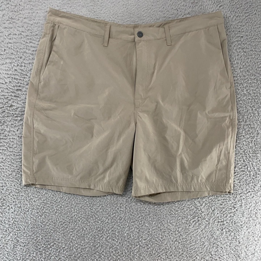 SAXX Shorts Mens 40 Beige Go To Town 2N1 Lined Golf Hiking 9 Inch Quick Dry